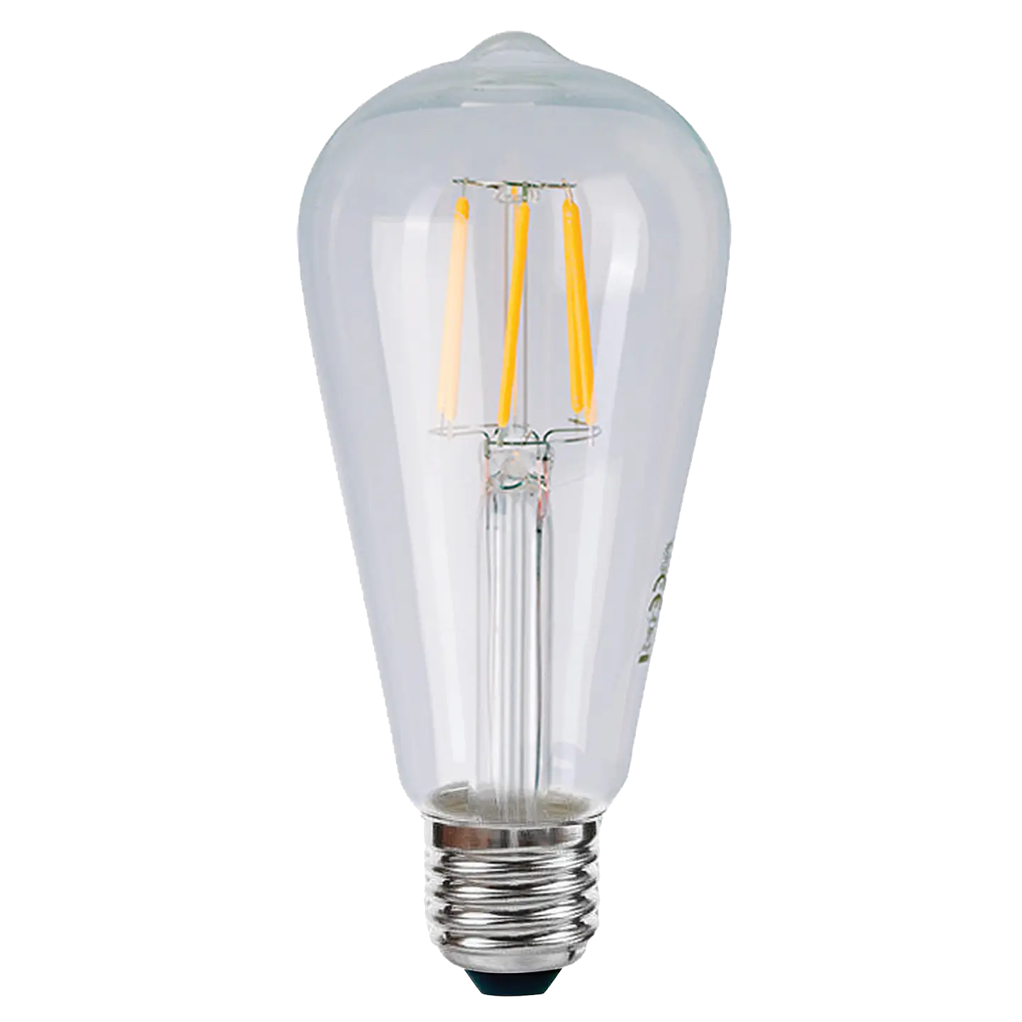 6W Lâmpada ST64 Filamentos LED E27 Cristal 3000K 1