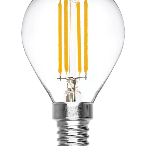 4W Lâmpada G45 Filamentos LED E14 Cristal 3000K