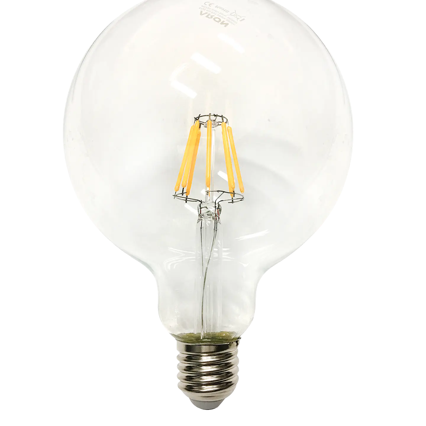 8W Globo G125 Filamento LED E27 Cristal 3000K 1