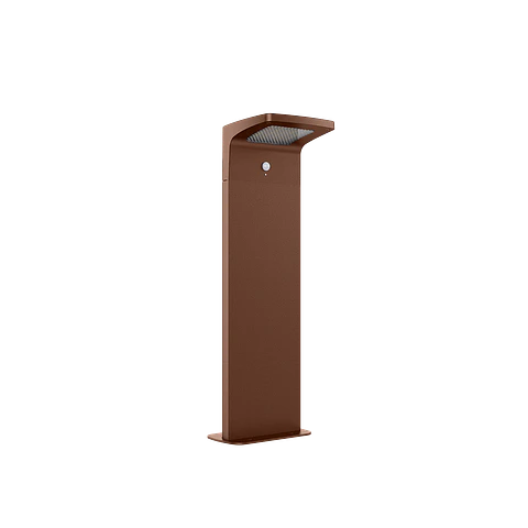 Pluto Solar H650 - Corten RAL 8002 3000K IP65