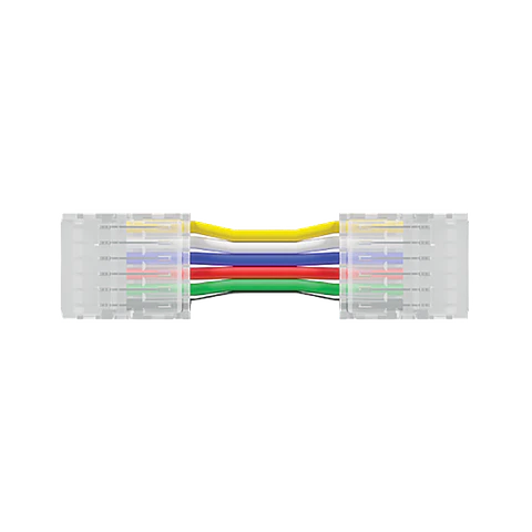 Conector+Cabo+Conector 12mm RGB+CCT SMD