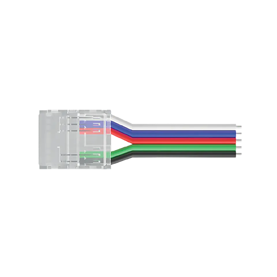 Conector+Cabo 12mm RGBW COB 1