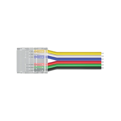 Conector+Cabo 12mm RGB+CCT COB