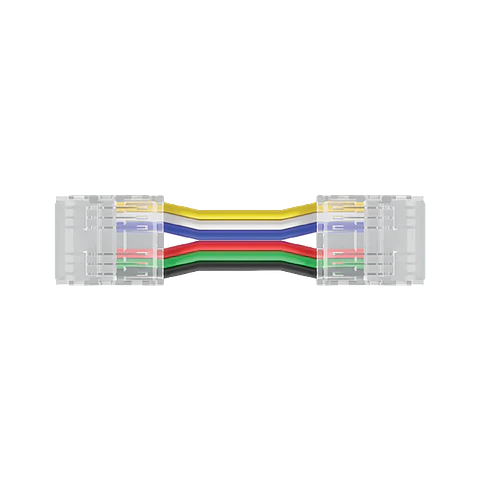 Conector+Cabo+Conector 12mm RGB+CCT COB