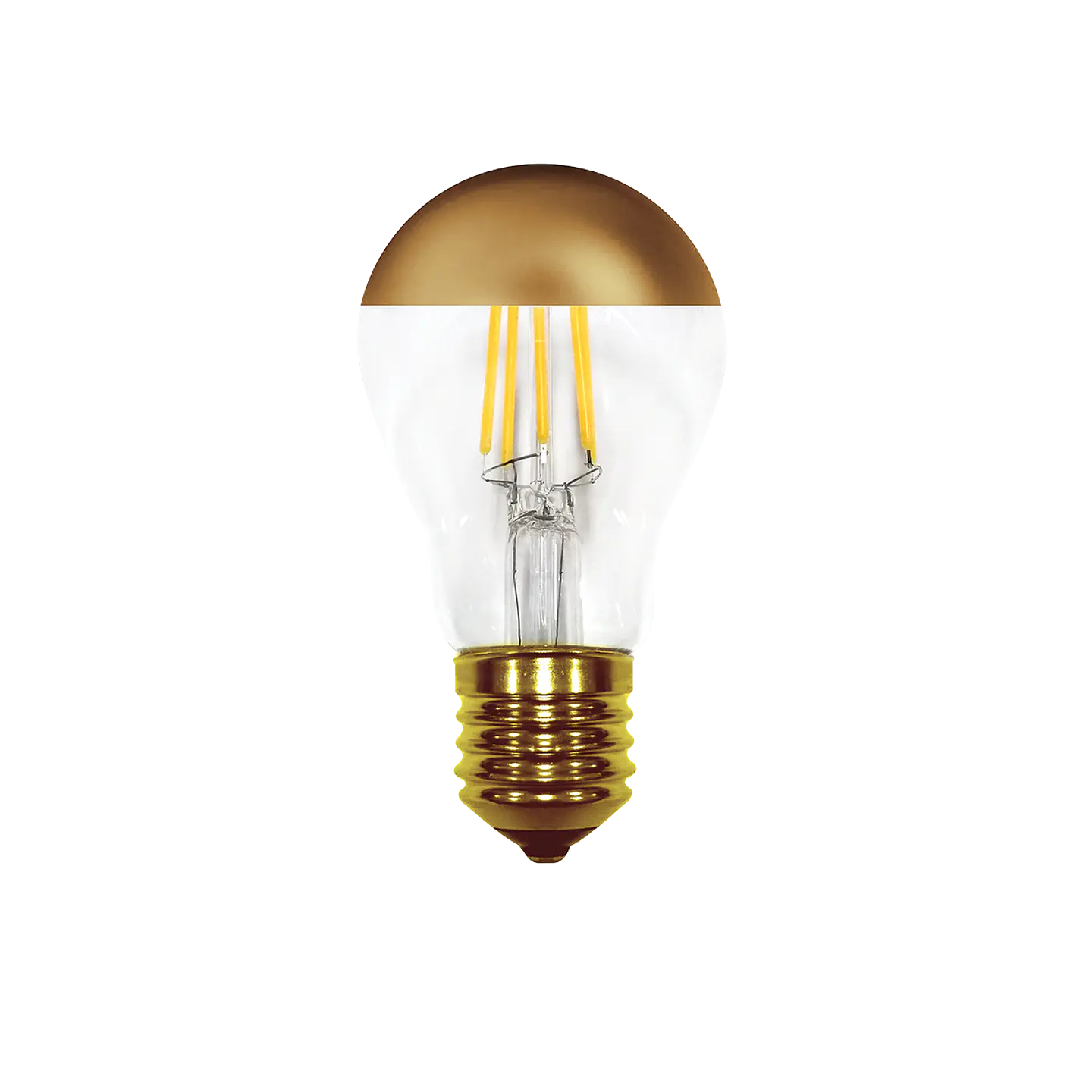 4W Lâmpada A60 Filamentos LED E27 Gold 3000K 1