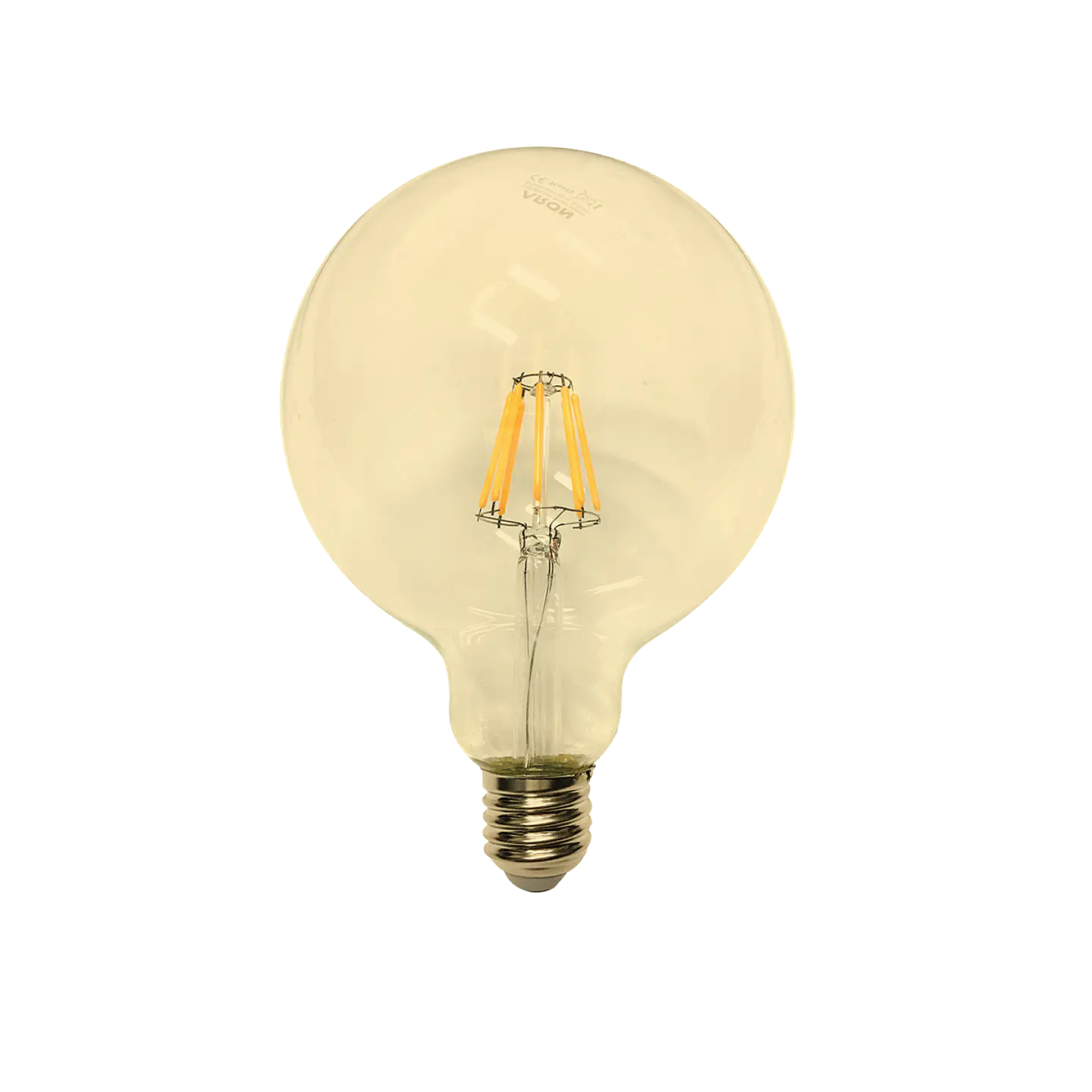 6W Globo G125 Filamentos LED E27 Ambar 3000K 1