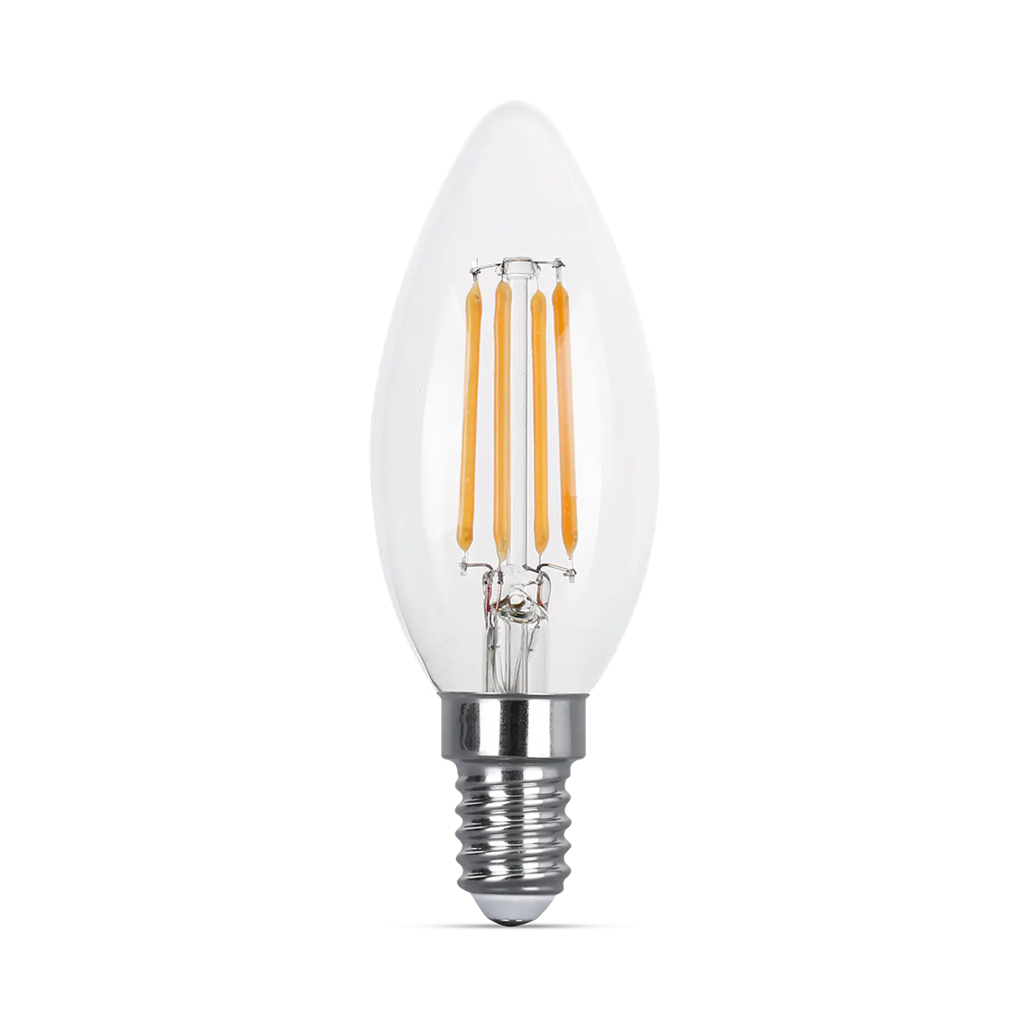 4W Chama C35 Filam LED E14 Cristal Dimável 2700K 1