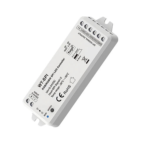 Controlador Fita Pixel/SPI RGB/RGBW WiFi+Wireless IP20