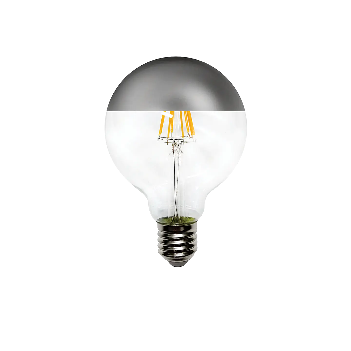 6W Globo G95 Filamentos LED E27 Silver 2200K 1