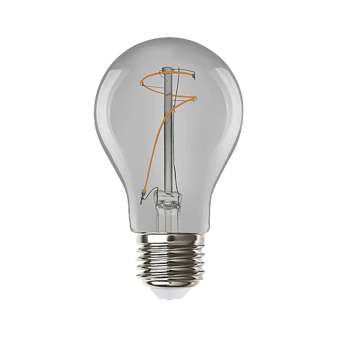 3.4W Lâmpada A60 Filamentos LED E27 SMOKY 1800K