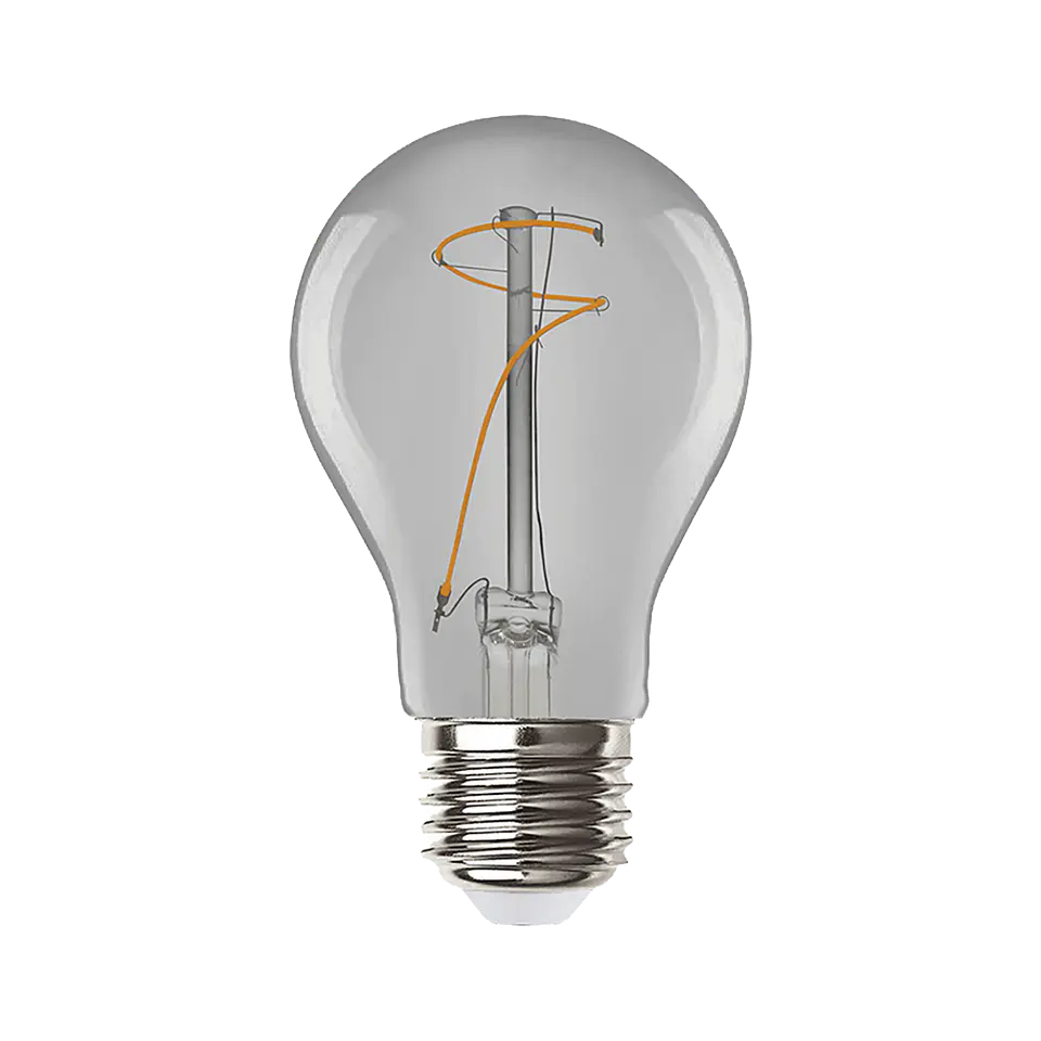 3.4W Lâmpada A60 Filamentos LED E27 SMOKY 1800K 1