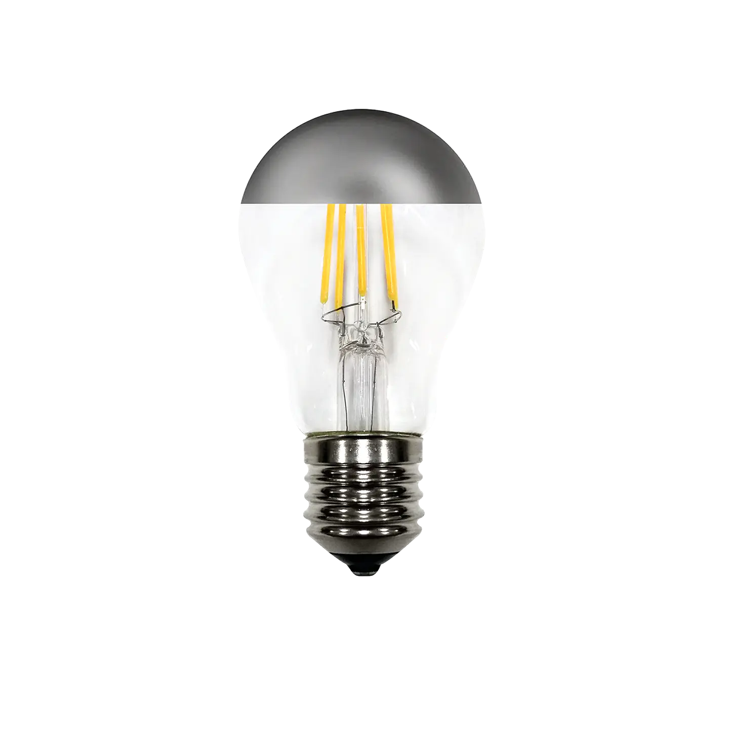 4W Lâmpada A60 Filamentos LED E27 Silver 2200K 1