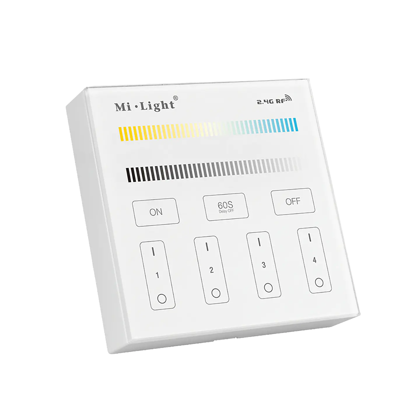 Painel Wireless 4 Zonas Touch Dimming CCT Control B2 IP20 1
