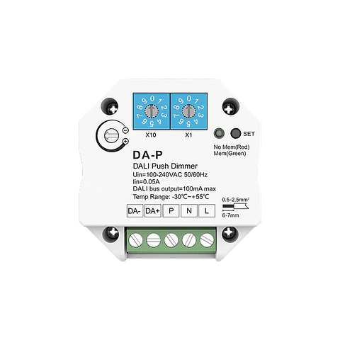 Módulo DALI + Push Dimm DBUS100mA IP20
