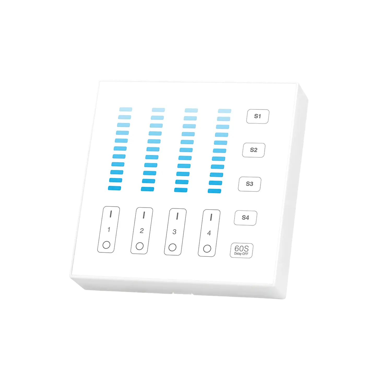 Painel Wireless 4 Zonas Touch Dimming B5 IP20 1