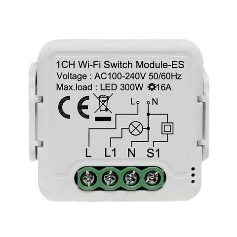 Mini Switch WiFi 16A com Power Meter