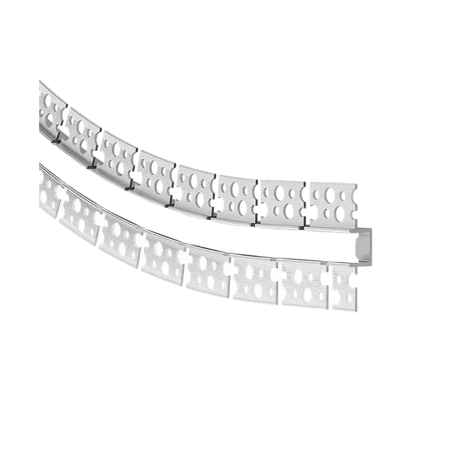 Perfil Alumínio Encastrar Flexivel Pladur 2M (L) 51 x (A) 12.5 x (I) 13 x (F) 15mm IP20 1