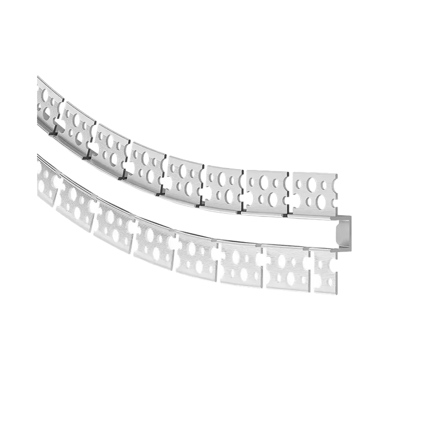 Perfil Alumínio Encastrar Flexivel Pladur 2M (L) 56 x (A) 12.5 x (I) 18 x (F) 20mm IP20 1