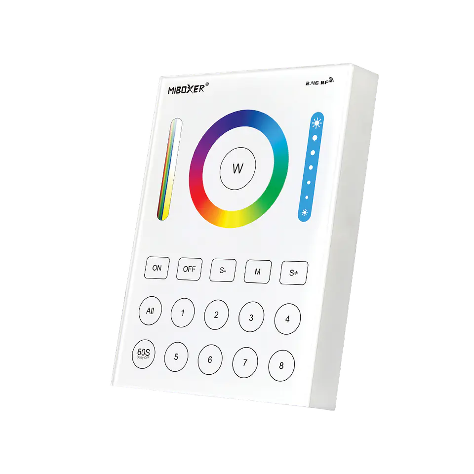 Painel Wireless RGB+CCT 8 Zonas B8 IP20 1