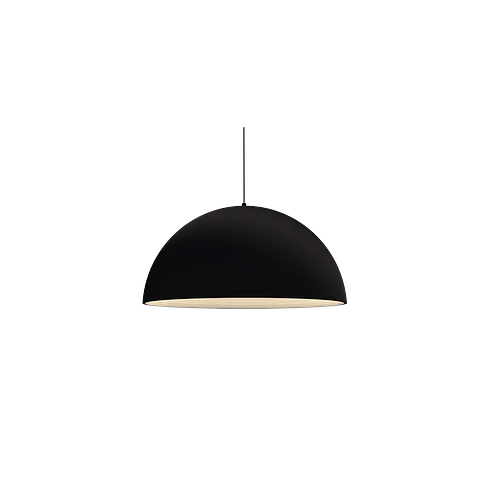 Suspensão Luno D400xH250 1xE27 Preto e Branco