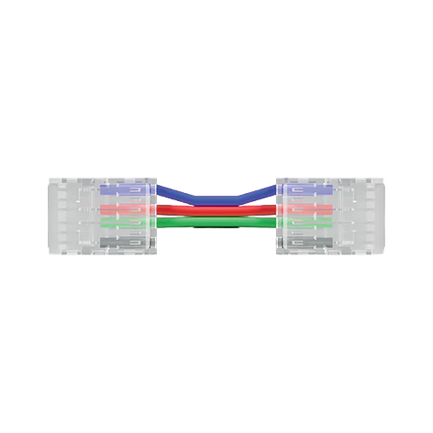 Conector+Cabo+Conector 10mm RGB SMD