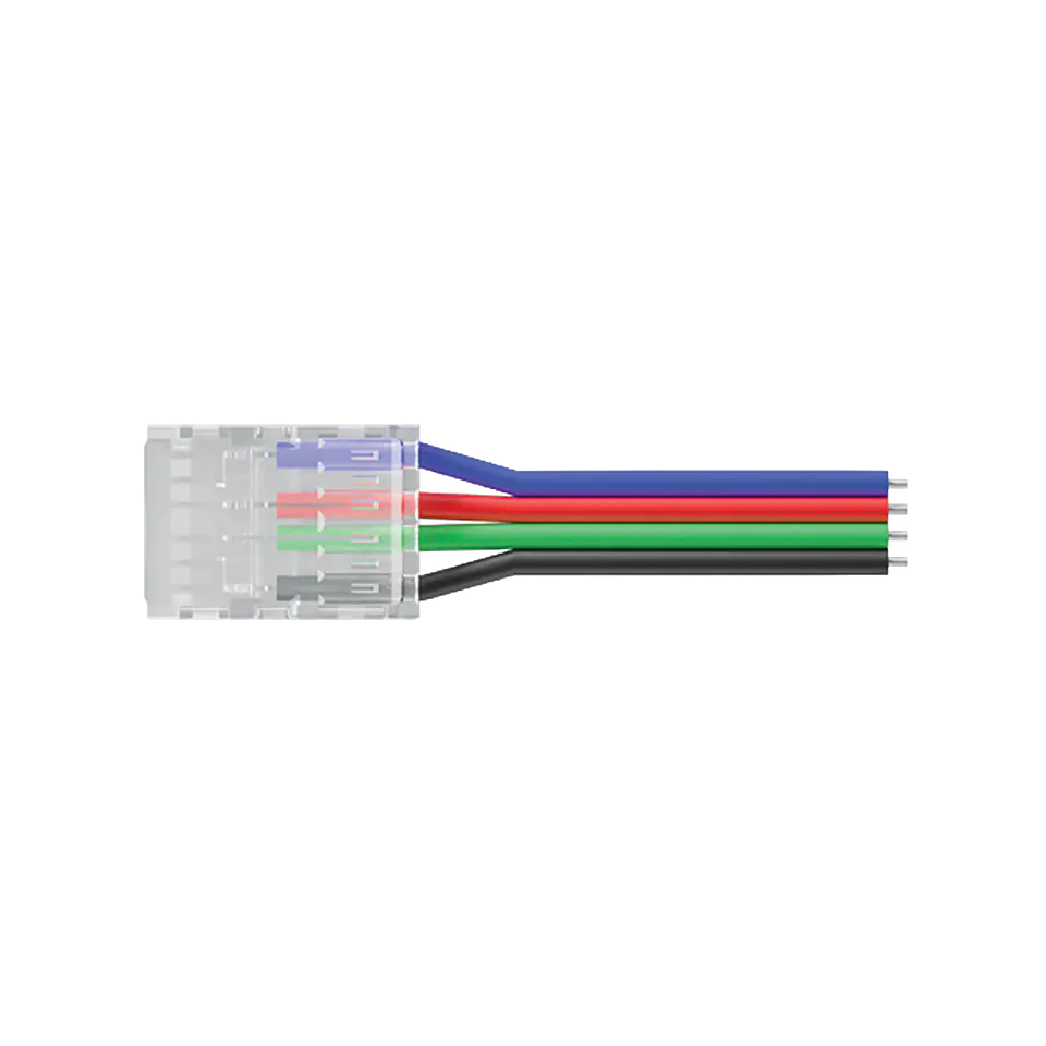 Conector+Cabo 10mm RGB SMD 1