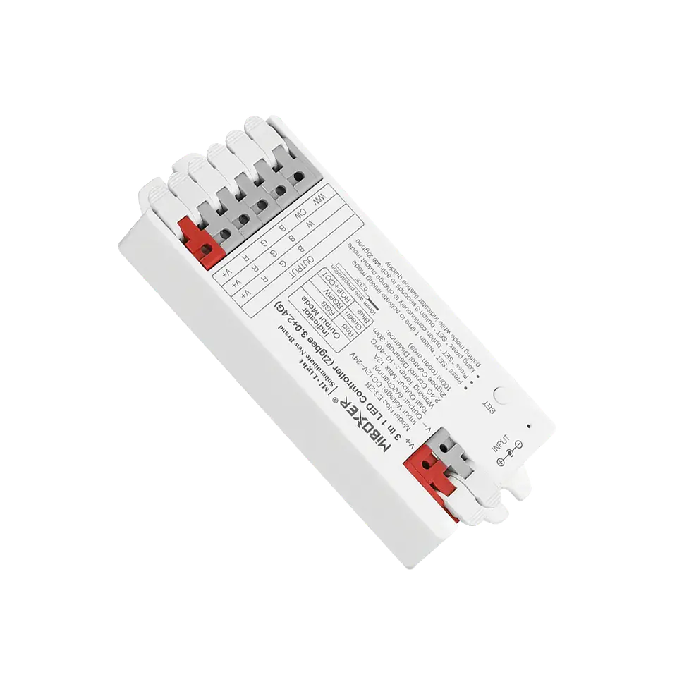 Controlador RGB/RGBW/RGB+CCT ZigBee+2.4GHz E3-ZR Tool-Free IP20 1