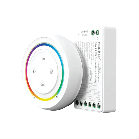 Kit Controlador + Comando Fita RGB/RGBW/RGB+CCT FUT037SA+ IP20