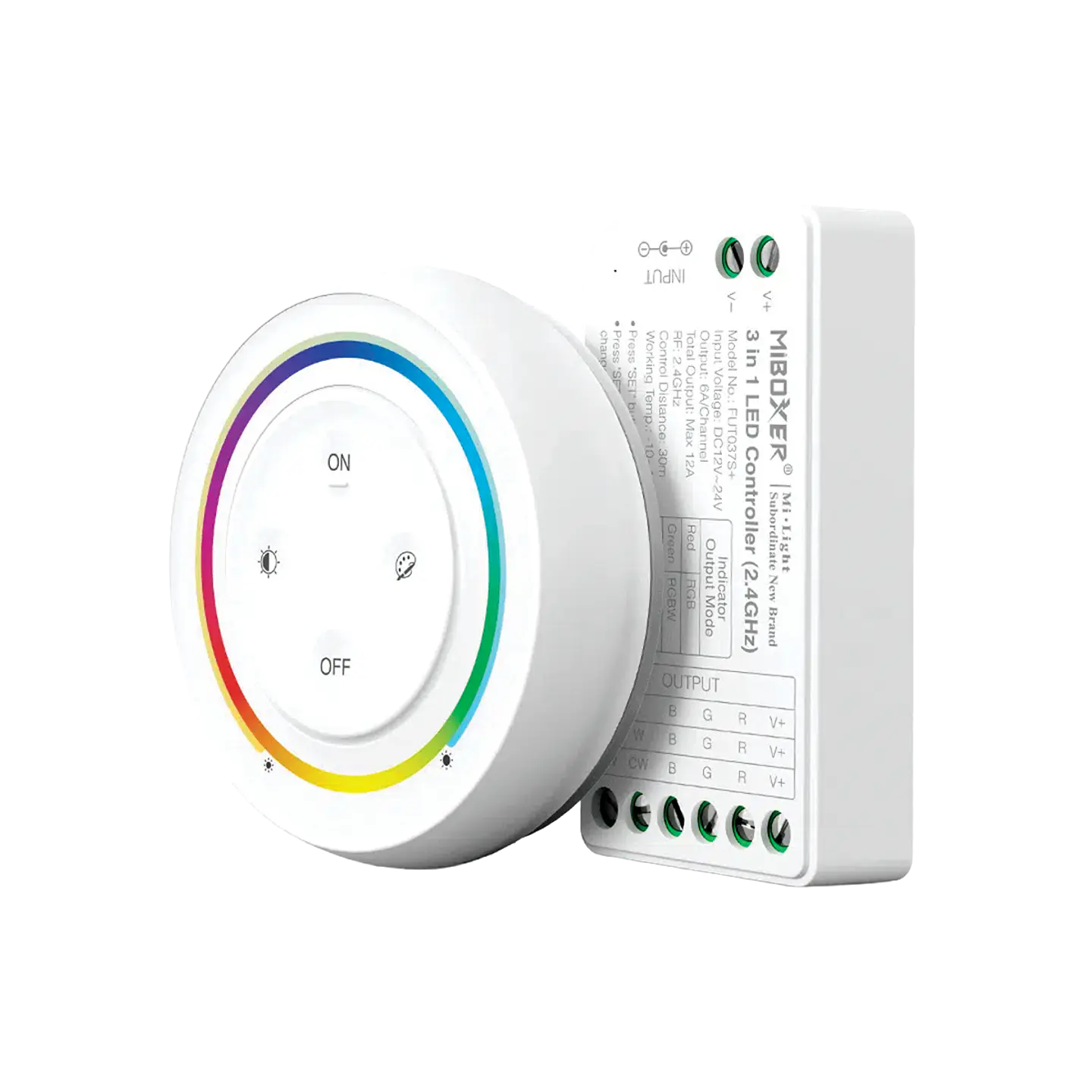 Kit Controlador + Comando Fita RGB/RGBW/RGB+CCT FUT037SA+ IP20 1