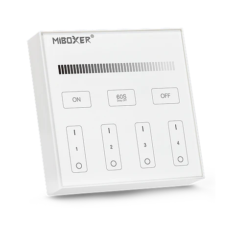 Painel Wireless 4 Zonas Touch Dimming T1 IP20