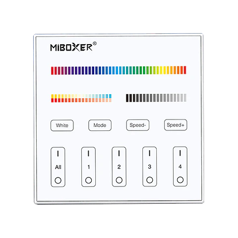 Controlador Master Parede DMX X5 RGB+CCT