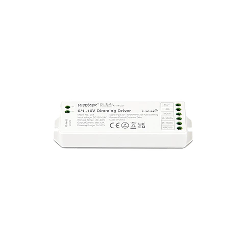 Controlador Fita Branca 0/1-10V + Push Dimm + Wireless 12A LS4 IP20