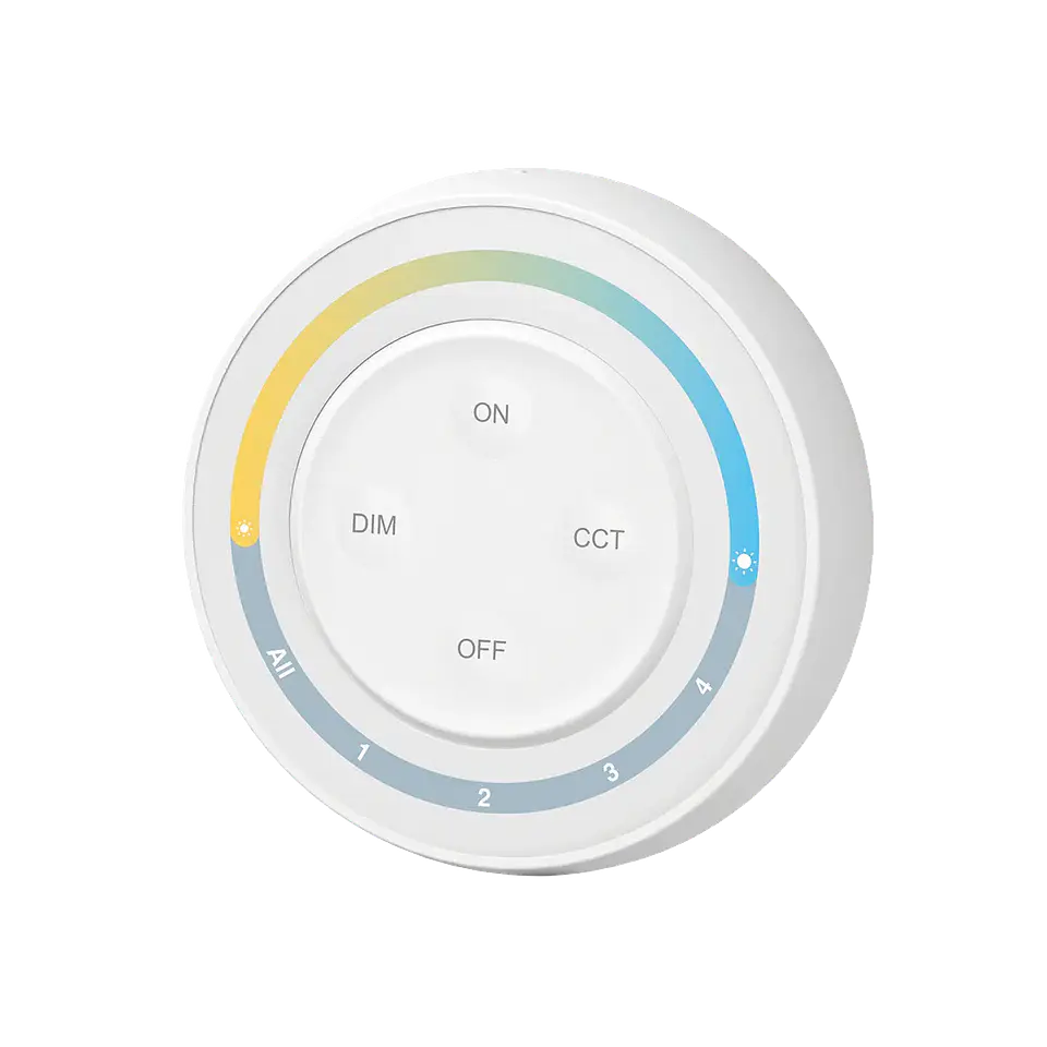 Comando Wireless Branco/CCT 4 Zonas S1W + Branco IP20 1