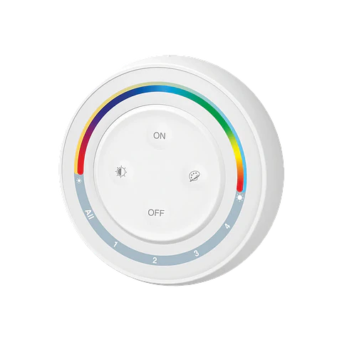 Comando Wireless RGB/RGBW/RGB+CCT 4 Zonas S2W + Branco IP20