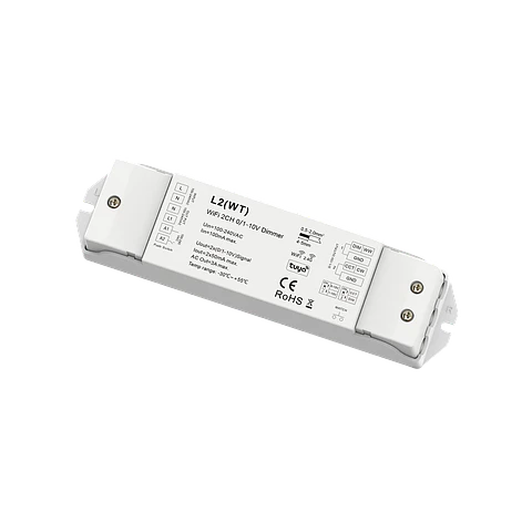 Módulo 0-10V/1-10V 2 Canais / WiFi + RF + Push Dimmer IP20