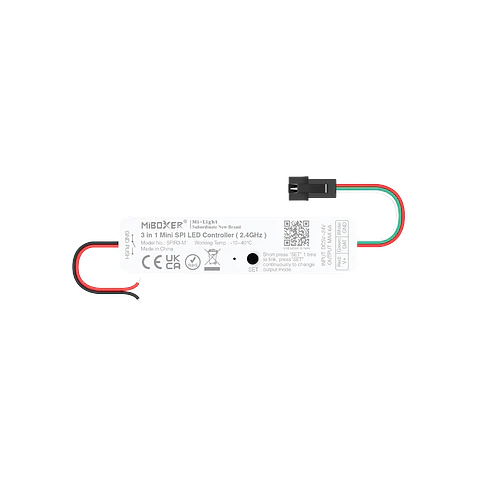 Mini Controlador Fita SPI Single/RGB/RGBW 2.4GHz + Push SPIR3M IP20