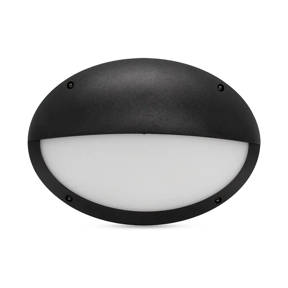 Plafond Half Mars 15W IK10 - Preto 3CCT IP66 1
