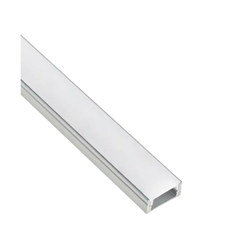 Perfil de Alumínio de Superfície 2M Opal (L) 17.5 x (A) 14 x (I) 12mm IP20 1