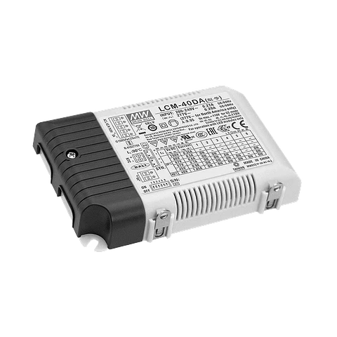 Driver Meanwell LCM-40DA2 DALI2 e PUSH-DIM 350-1050mA