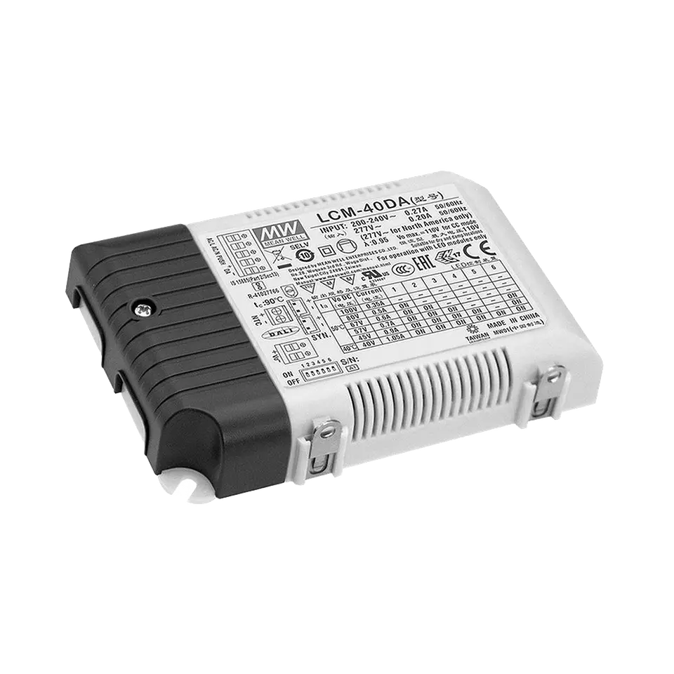 Driver Meanwell LCM-40DA2 DALI2 e PUSH-DIM 350-1050mA 1