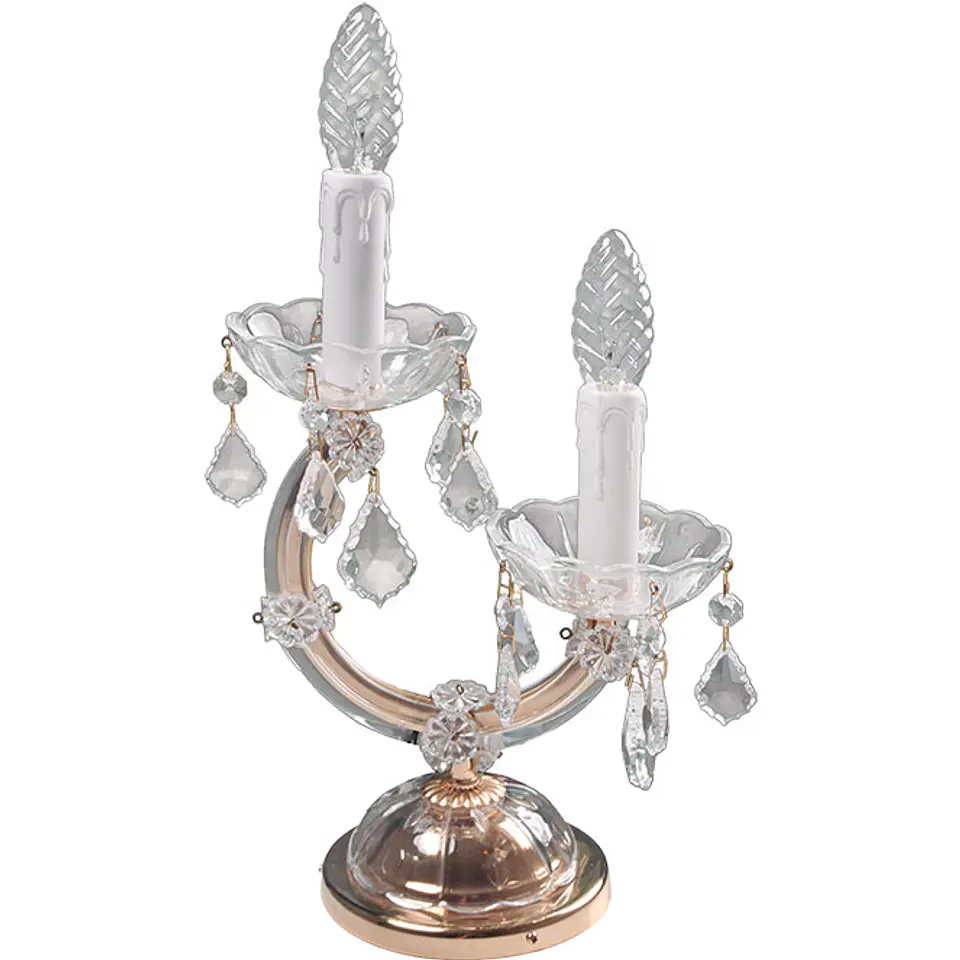 Candeeiro de mesa M.TERESA 2xE14 (armação com cristais) 2