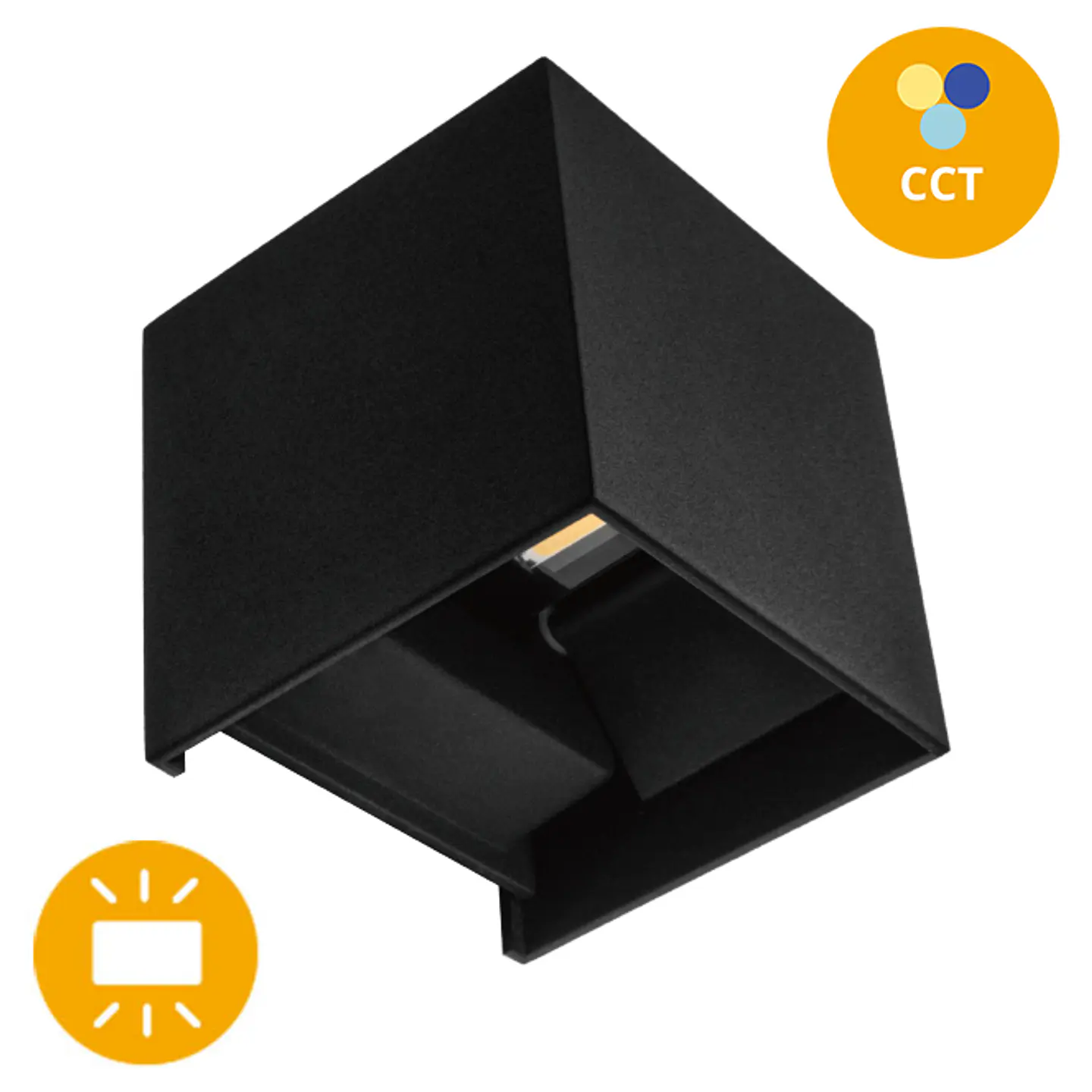 Aplique SOR IP65 2x5W LED CCT 3000/4000/6500K C.10xL.10xAlt.10cm 4