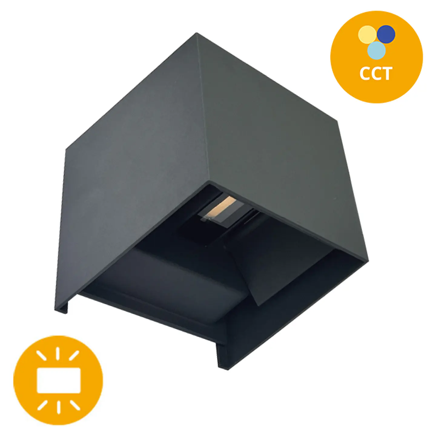 Aplique SOR IP65 2x5W LED CCT 3000/4000/6500K C.10xL.10xAlt.10cm 5
