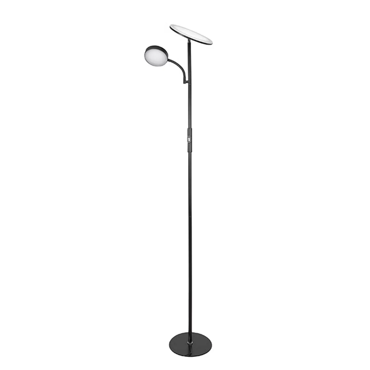 Candeeiro de pé LAGOS com braço de leitura 15+10W LED 4000K 1140+750lm Alt.174xD.24cm 4