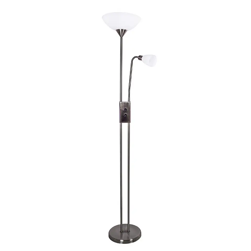 Candeeiro de pé MILANO com braço de leitura 1xE27+1xE14 Alt.178xD.30cm 4