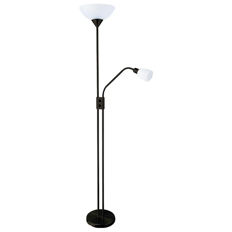 Candeeiro de pé MILANO com braço de leitura 1xE27+1xE14 Alt.178xD.30cm 5