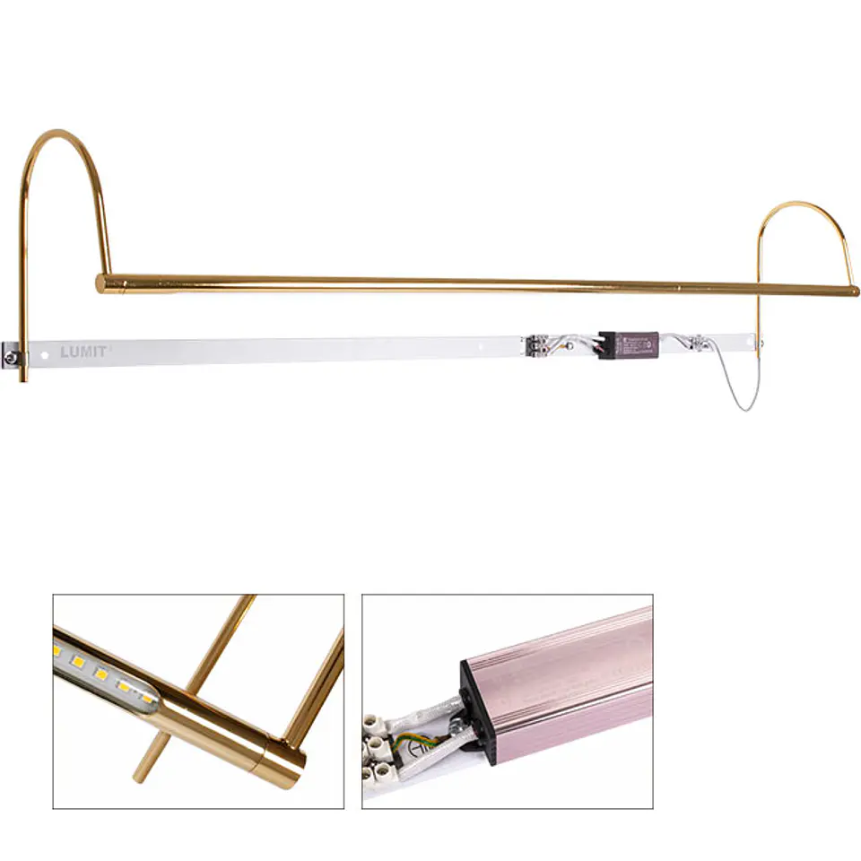 Aplique VHILS 1x12W LED 960lm 2700K C.92xL.15xAlt.18cm 4