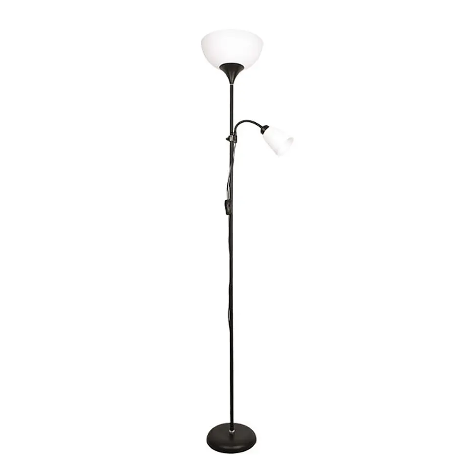 Candeeiro de pé VARESE 1xE27 com braço de leitura 1xE14 Alt.178xD.28cm 4