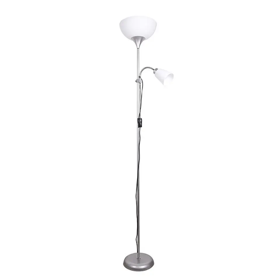 Candeeiro de pé VARESE 1xE27 com braço de leitura 1xE14 Alt.178xD.28cm 5