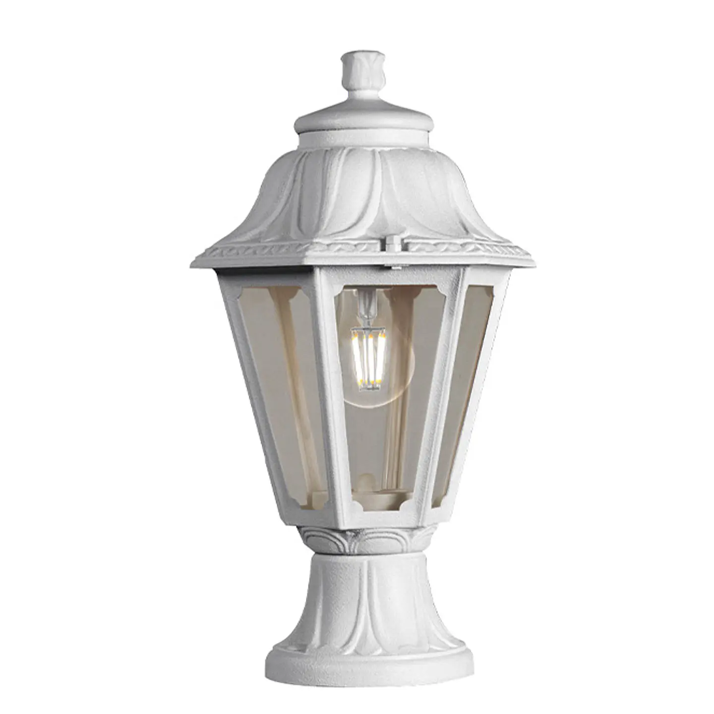 Pilar ANNA 1xE27 IP55 Alt.38,5xD.22cm resina 4